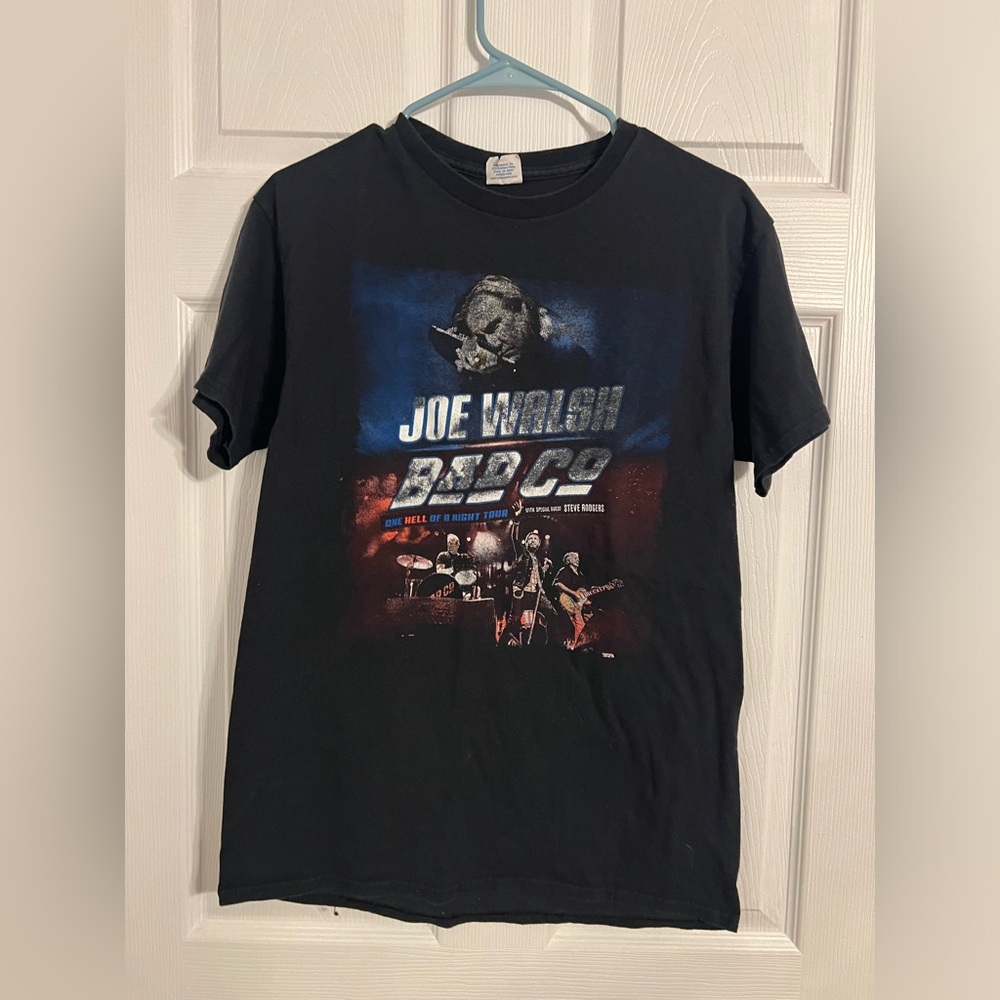 Delta Pro Weight Joe Walsh Bad Company 2016 Band Tour Tshirt Black Size Small